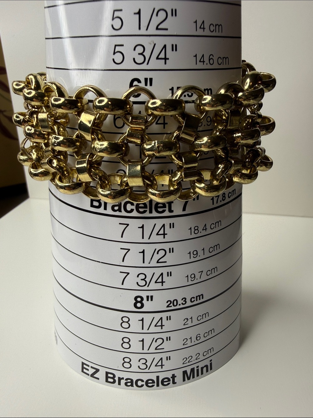 NWT 2028 offshoot of 1928 Classic Polished Gold Multi-Row Link Bracelet figure 8 - Picture 11 of 17